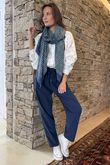 Made in Italy Baby Cord Classic Slim Jogger Navy
